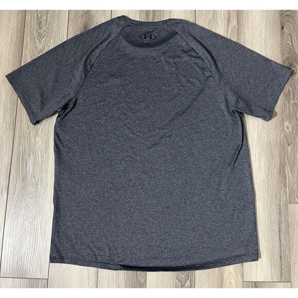 Under Armour Tech Tee Gray Short Sleeve Athletic Shirt Mens Sz Large - Picture 5 of 9